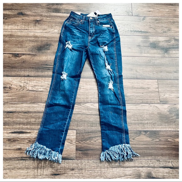 20 Vintage Retro Style Frayed Hem Most Fabulous Jeans - Picture 4 of 5